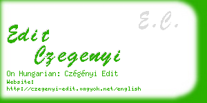edit czegenyi business card
