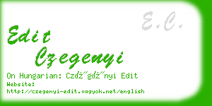 edit czegenyi business card